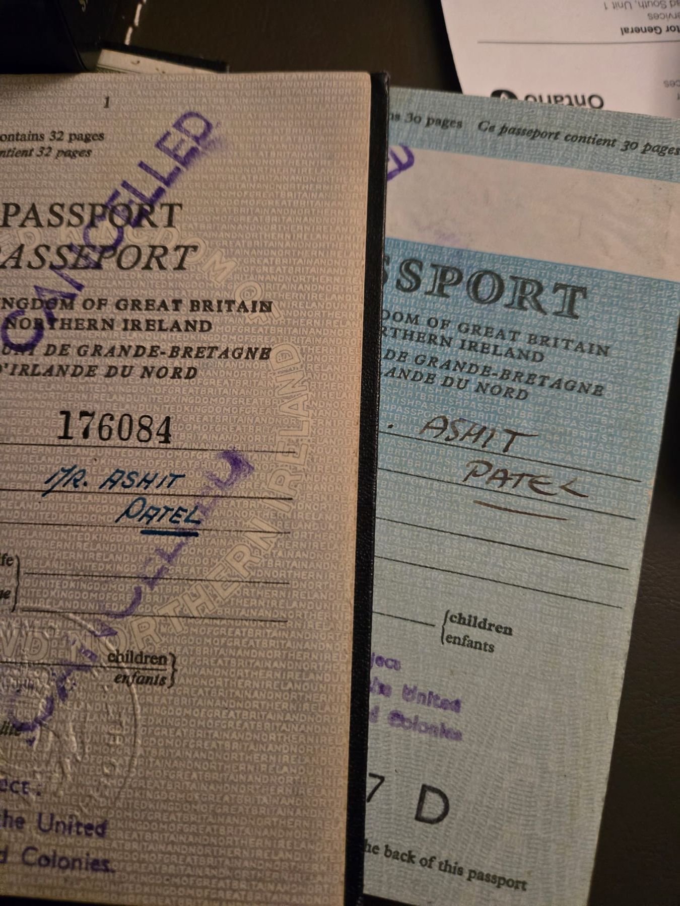 First passports—the Tels